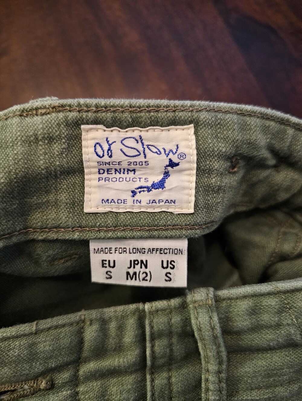 OrSlow Straight Fit Fatigue Pants Size 2 (M) - Picture 3 of 3